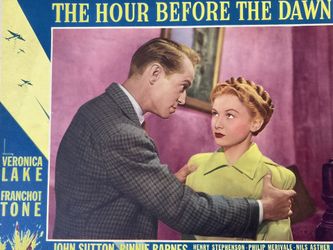 Original Film Lobby Card “Hour Before the Dawn” Veronica Lake Franchot Tone 1944