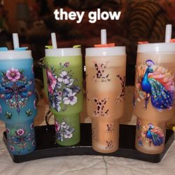Glow In The Dark Small Tumbler Keychains CHOICE 