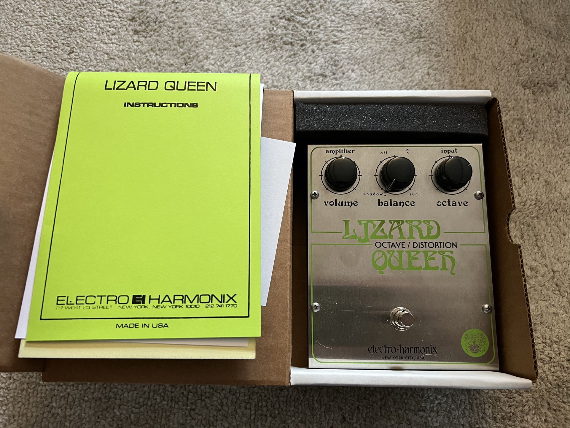 JHS Lizard Queen Guitar Pedal - Rare Big Box With EHX