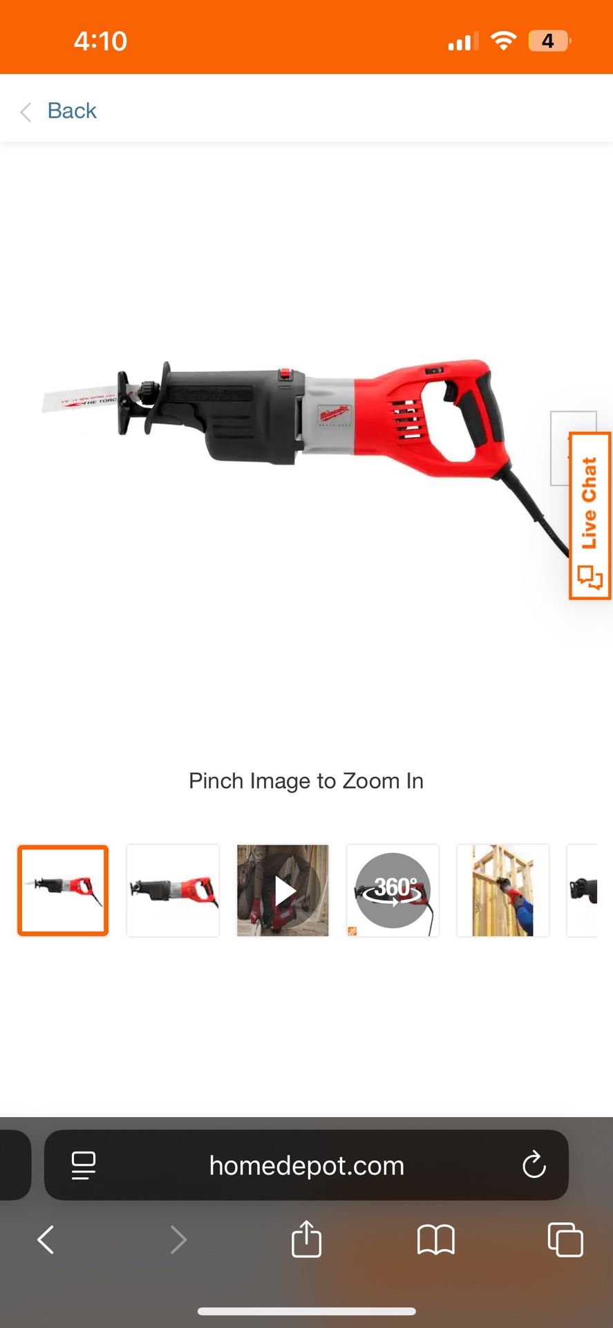 Corded Milwaukee Saw all