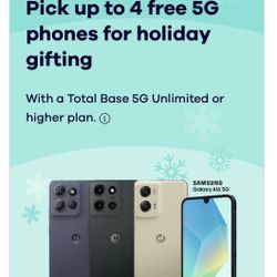 4 FREE 5G Phones 