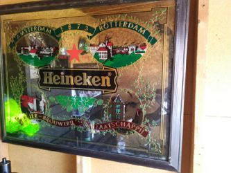 Glass Heineken frame