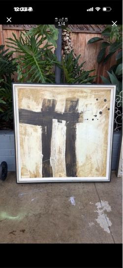 Certificate of identity 49 x 49 abstract oil on canvas