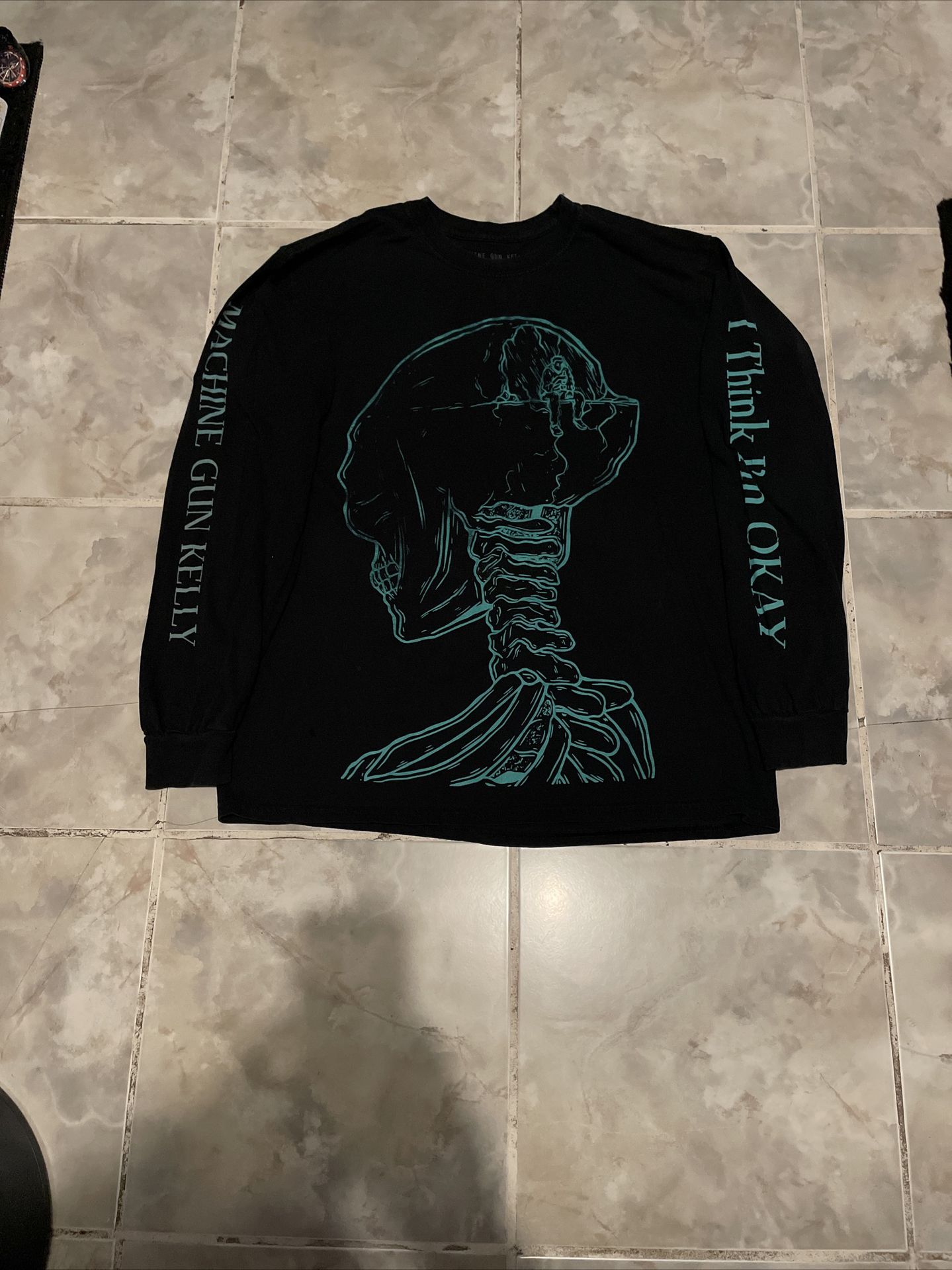 Machine Gun Kelly 2019 Hotel Diablo I Think I’m Okay Long Sleeve T-Shirt Large