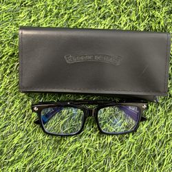 Chrome Hearts Black Frame Glasses 