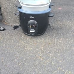 Rice Cooker With Steamer Accessory 