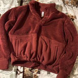 Maroon Sherpa Jacket