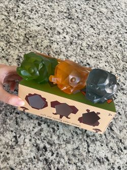 Aurora 2.5 Inch Safari Animal Sugar Squeezies Squishy Sensory Toy - Set of 3