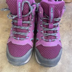 Merrell Girls Hiking Boots, Like New 