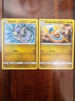 Pokemon Dratini & Dragonair Unified Minds Non-Holo Lot of 2 NM