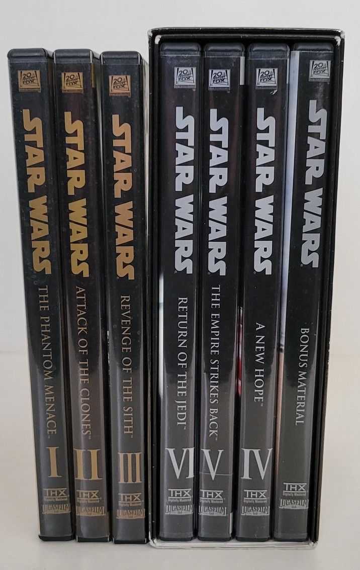 Star Wars Original Trilogy & Prequel Trilogy! Episodes 1, 2, 3, 4, 5 & 6! Widescreen Edition! Single & Double Disc! Near Mint Cond!