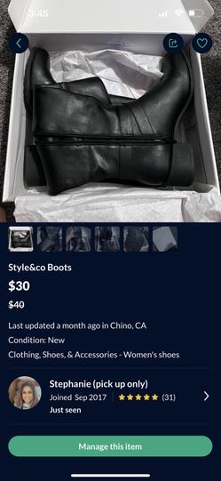 Woman’s Boots Size 9 