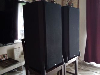 A pair of DCMs 12" three way floor speakers (no Bluetooth)