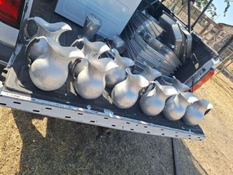 Vintage aluminum pitchers lott