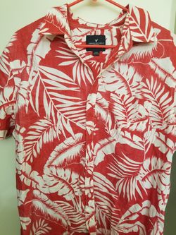 Mens American Eagle Hawaiian shirt