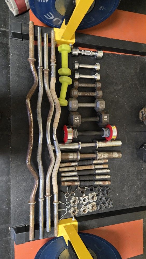 Standard Bars, Dumbbells, Collars