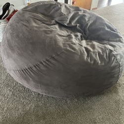 Huge Bean Bag Brown Colored No Holes 