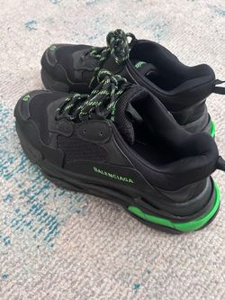 Balenciaga Triple S Black Fluo Green Mens