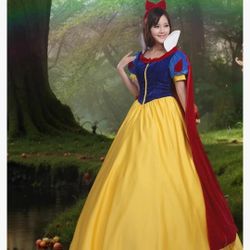 Women's Snow White Costumes Halloween Princess Costume Dress