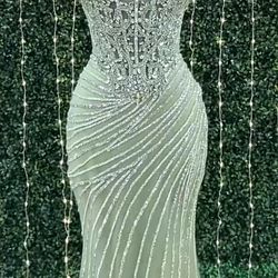 green prom dress 