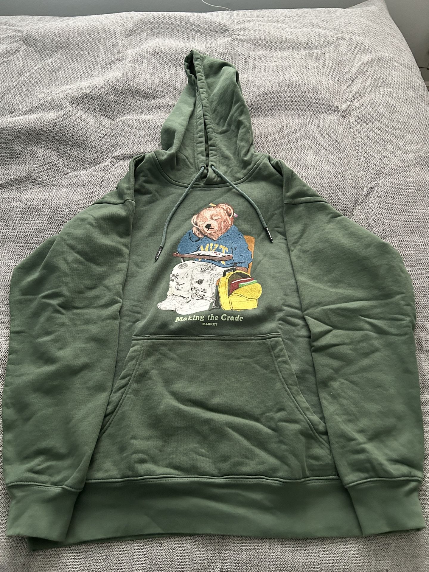 Used Market Making The Grade Bear Heavyweight Hoodie. Size Large