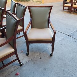 Rolling Dining Room Chair