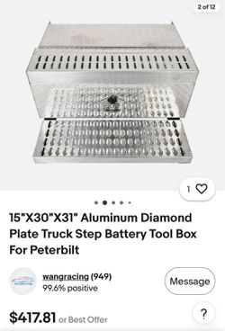 15"X30"X31" Aluminum Diamond Plate Truck Step Battery Tool Box For Peterbilt WangRacing wangracing (949) 99.6% positive Message