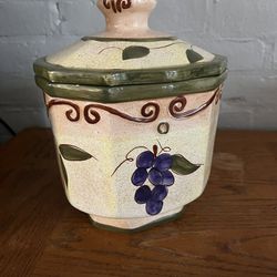 Ceramic pot with lid  New original price $350.00