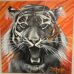 Tiger Painting (willing to take offers)