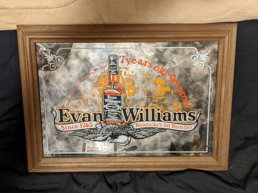  Evan Williams bar mirror