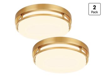 2Pack LED Flush Mount Ceiling Light Fixture 13inch 20W