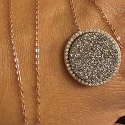 Druzy Quartz Style Necklace 