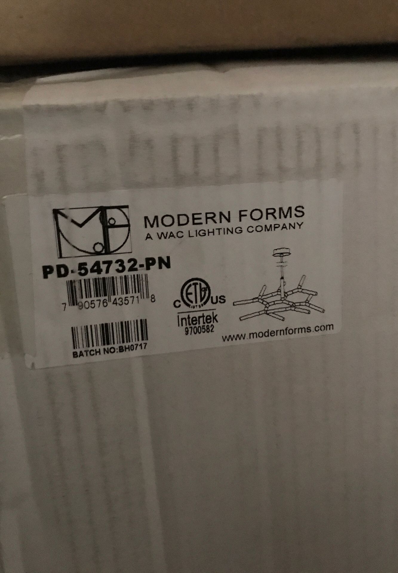 Modern forms PF-54732-PN light