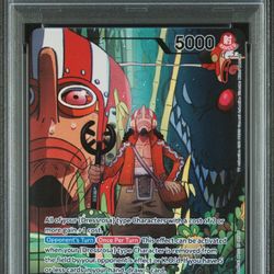 Usopp OPO10 Alternate Art (Leader) (PSA 10)