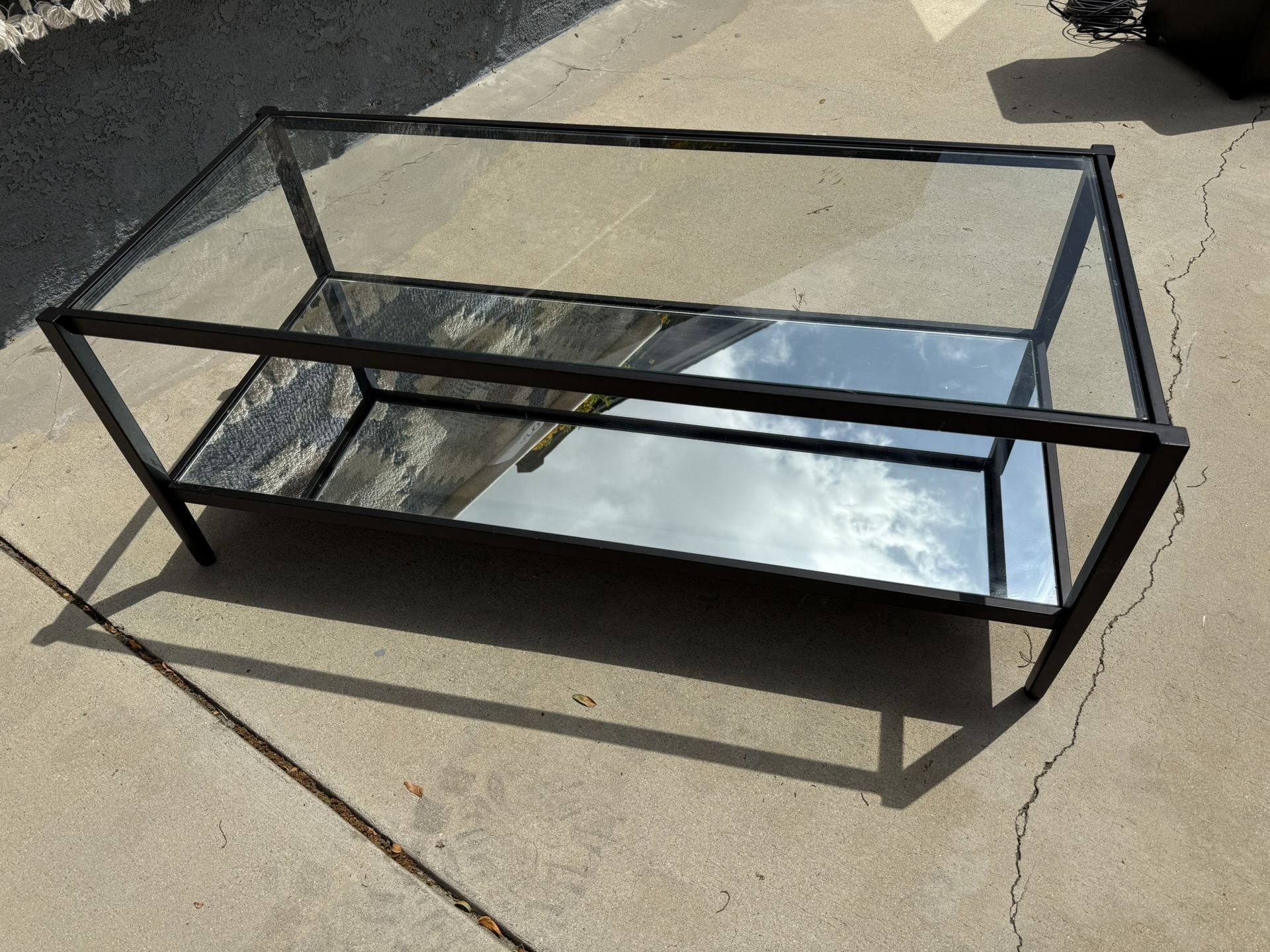 Glass Top Modern Coffee Table