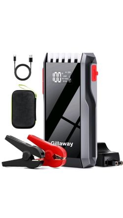 3in1 portable jump starter power bank and led flashlight-12v universal diesel and gas battery booster