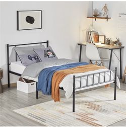 Black Metal Twin Bed Frame