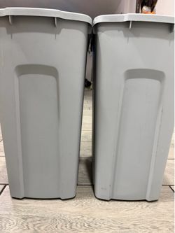 Double Trash Cans