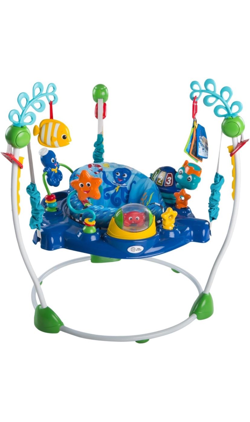 Baby Einstein Neptune's Ocean Discovery Activity Jumper, Ages 6 months +, Max weight 25 lbs., Unisex