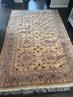 Authentic Handmade Afghan wool Rug- Traditional design