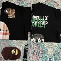 Bape Size L $50      Alocs Size S $60