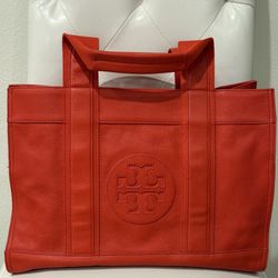 Tory Burch Red Tote Bag