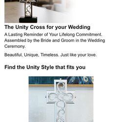 Brand New Unity Cross For Weddings 