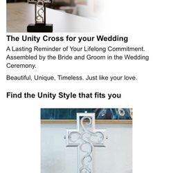 Brand New Unity Cross For Weddings 