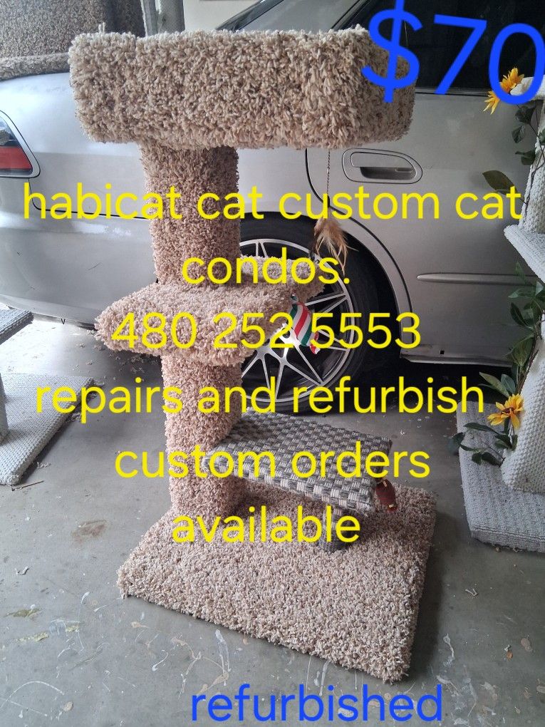 Cat tree. Cat tower. Cat scratcher. Cat bed. Cat condo. Cat post
