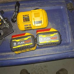 I'm selling these tools; they're brand new. 9Ah batteries $145 each, fast charger $55, 60V saw $200. 