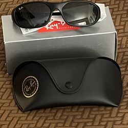 Men’s Ray Ban Daddy-O Sunglasses With Rubber Black Frame Dark Green Lens