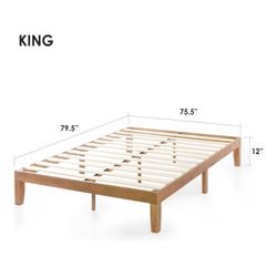 Like NEW King Bed Frame And Headboard 