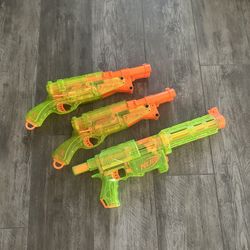 super Rare Green Clear Nerf Guns 