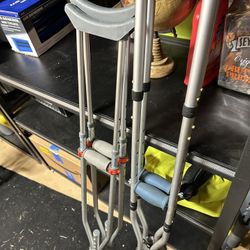 Two Pair Of Crutches - Free